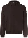 Add Drawstring Hood Jacket With Logo Patch In Black
