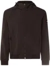 Add Drawstring Hood Jacket With Logo Patch In Black