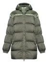 Add Hooded Ped Jacket In Green