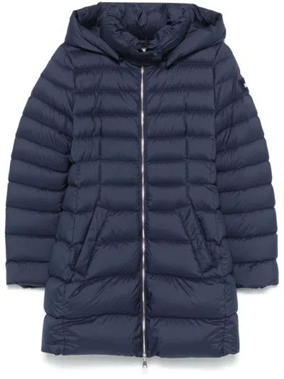 Add Hooded Puffer Coat In Blau