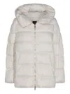 Add Hooded Puffer Coat In White