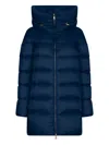 Add Hooded Puffer Jacket In Blue