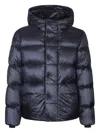 Add Hooded Puffer Jacket In Blue
