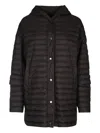 Add Hooded Quilted Jacket In Brown