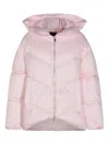 Add Chevron-quilted Puffer Jacket In Pink