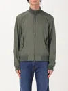 Add Dark Green Casual Jacket In Military