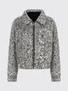 Add Sequin-embellished Jacket In Gray