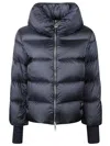Add Quilted Short Down Jacket In Blue