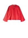 ADD RED SATIN JACKET WITH ZIP