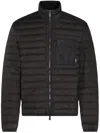 Add Quilted Black Jacket With High Collar In Black