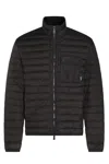 Add Quilted Black Jacket With High Collar In Black