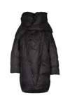 Add Hooded Oversized Coat In Black