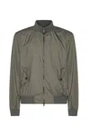 Add Dark Green Casual Jacket In Multicolor