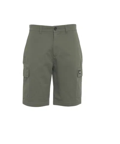 Add Knee-length Twill Bermuda Shorts