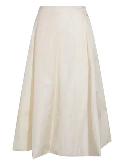 ADD LOGO-EMBROIDERED A-LINE SKIRT