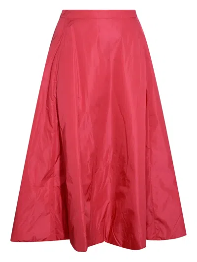 ADD LOGO-EMBROIDERED A-LINE SKIRT