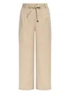 Add Logo-embroidered Trousers In Brown