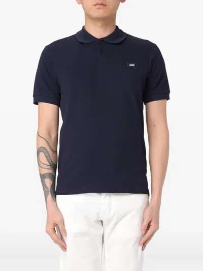 Add Logo-patch Polo Shirt In Navy
