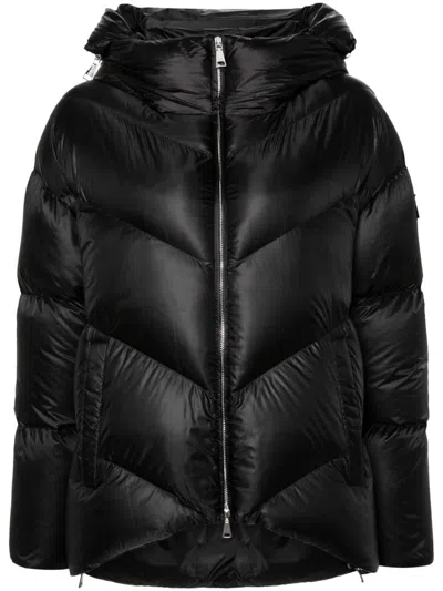 Add Logo-patch Puffer Jacket In Black