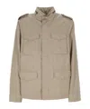 Add Field Jacket Garment Washed In Brown