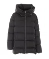 Add Long-sleeved Down Jacket In Black