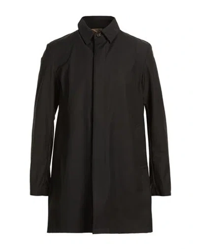 Add Man Overcoat & Trench Coat Black Size 38 Polyester, Viscose