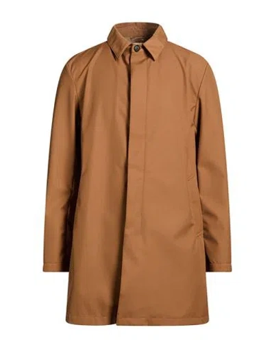 Add Man Overcoat & Trench Coat Camel Size 38 Polyester, Viscose In Brown