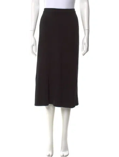 Pre-owned Add Midi Length Skirt In Black