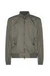 Add Dark Green Casual Jacket In Green