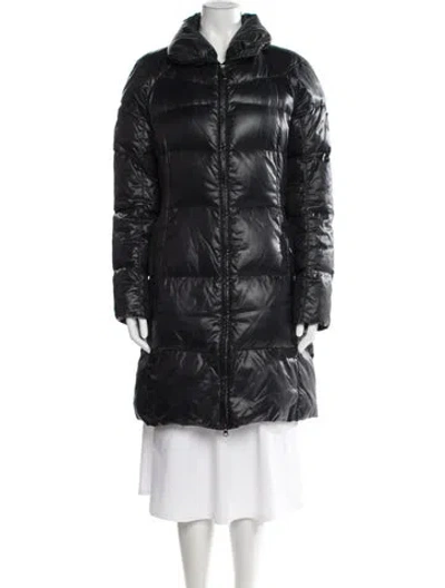 Pre-owned Add Nylon Down Coat In Black