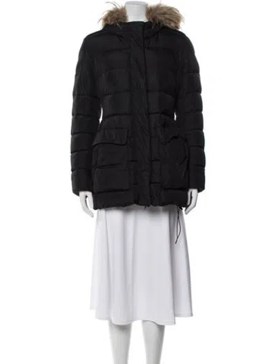 Pre-owned Add Nylon Down Coat In Black