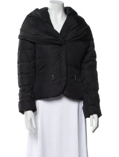 Pre-owned Add Nylon Down Jacket In Black