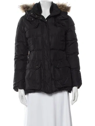 Pre-owned Add Nylon Down Jacket In Black