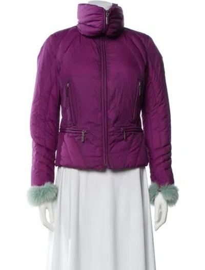 Pre-owned Add Nylon Jacket In Purple