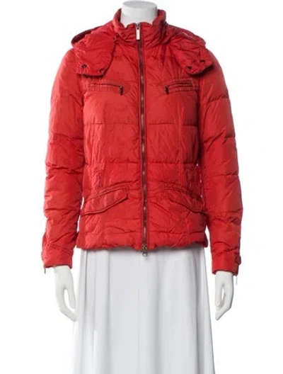 Pre-owned Add Nylon Puffer Jacket In Orange