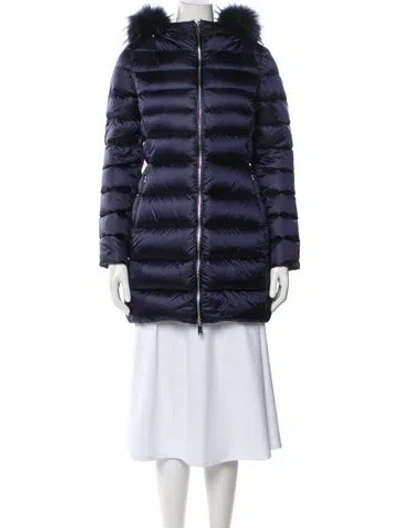 Pre-owned Add Nylon Striped Jacket In Blue