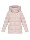 Add Quilted Down Puffer Jacket In Pink