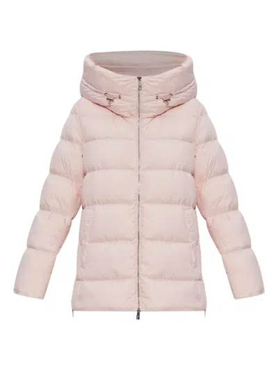 Add Quilted Down Puffer Jacket In Pink