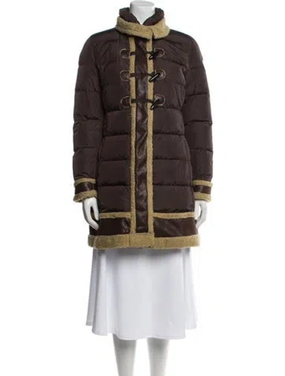 Pre-owned Add Parka In Brown