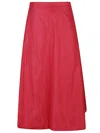 Add Nylon Bright Super Nova Long Skirt In Pink