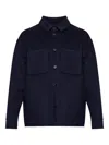 Add Pocket Button Overshirt In Blue