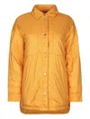 Add Polo-collar Puffer Jacket In Orange