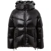 Add Down Jacket With Hood And Logo  In Black