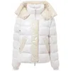 Add White Polyamide Coat In Pink