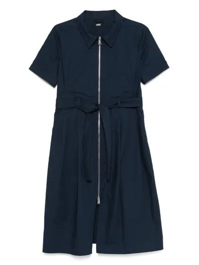 Add Poplin Midi Dress In Blue