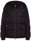 Add Dark Blue Down Jacket In 黑色