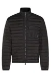 Add Quilted Black Jacket With High Collar In Black