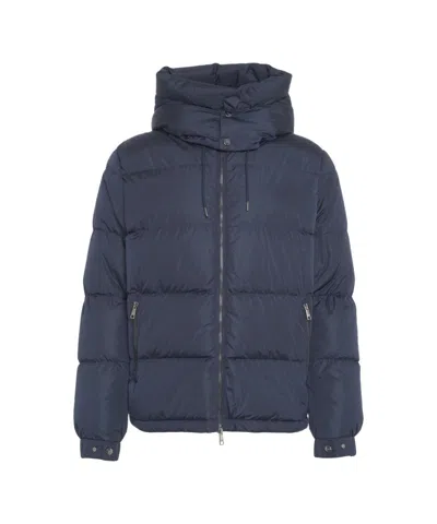 Add Quilted Down Jacket In Blue