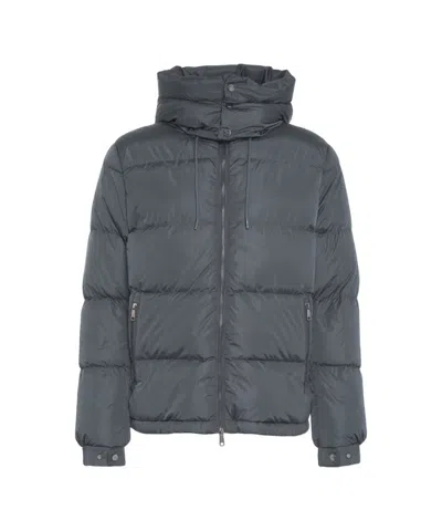 Add Quilted Down Jacket In Gray