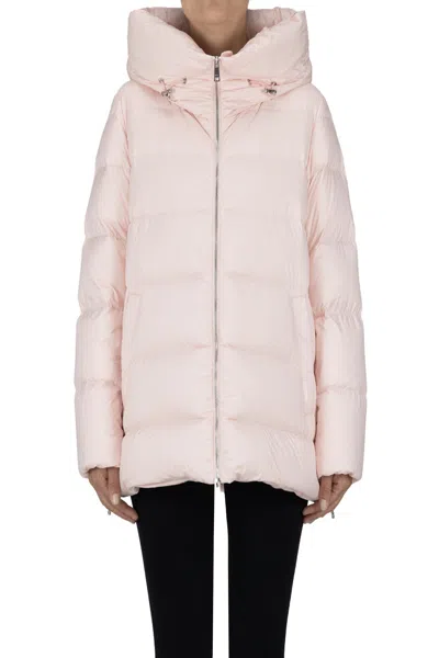Add Quilted Down Jacket In Pale Pink